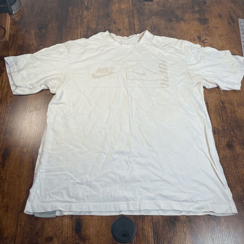 Vintage Nike T Shirt USA Rare Air Force One early 2000 Off White Color‎ Center